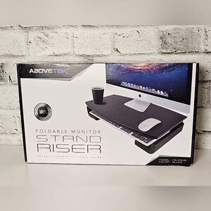 ABOVETEK Foldable Monitor Stand Riser MS-250B Black NIB